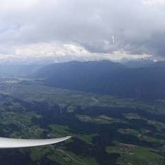 Flugwegposition um 13:09:56: Aufgenommen in der Nähe von Gemeinde St. Stefan im Gailtal, Österreich in 1825 Meter